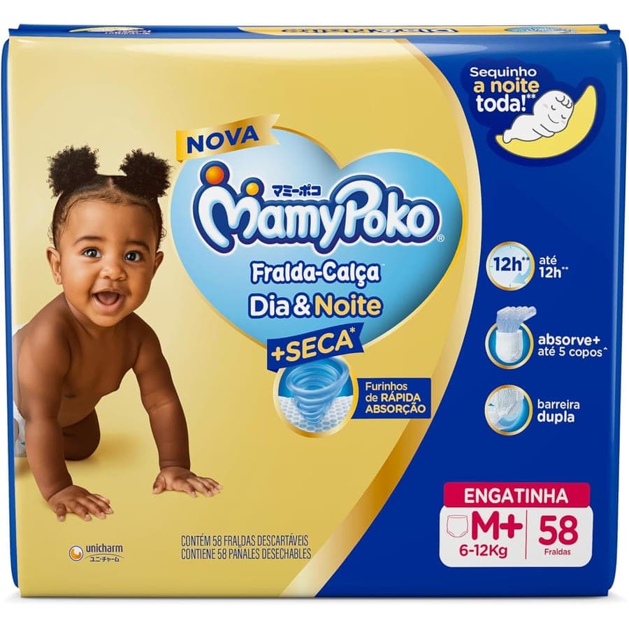 Fraldas tamanho M (1 pacote)