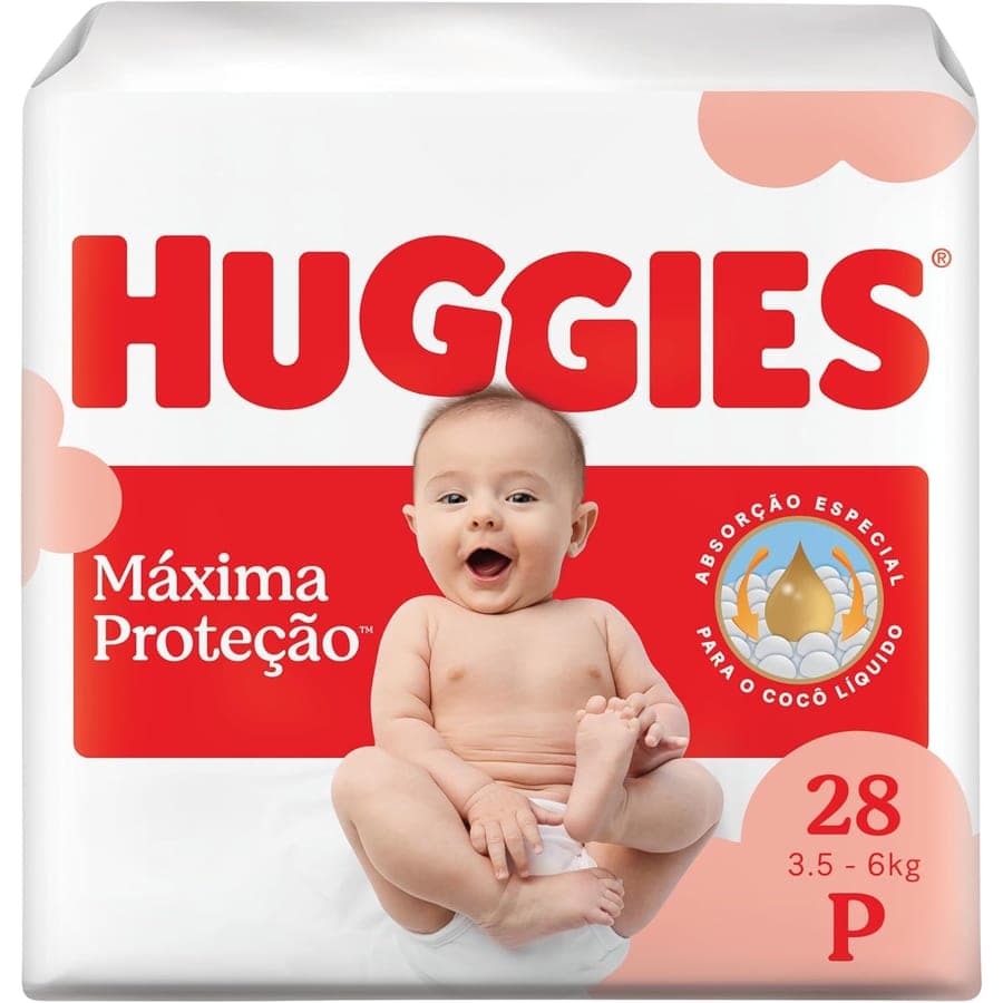 Fraldas tamanho P (1 pacote)